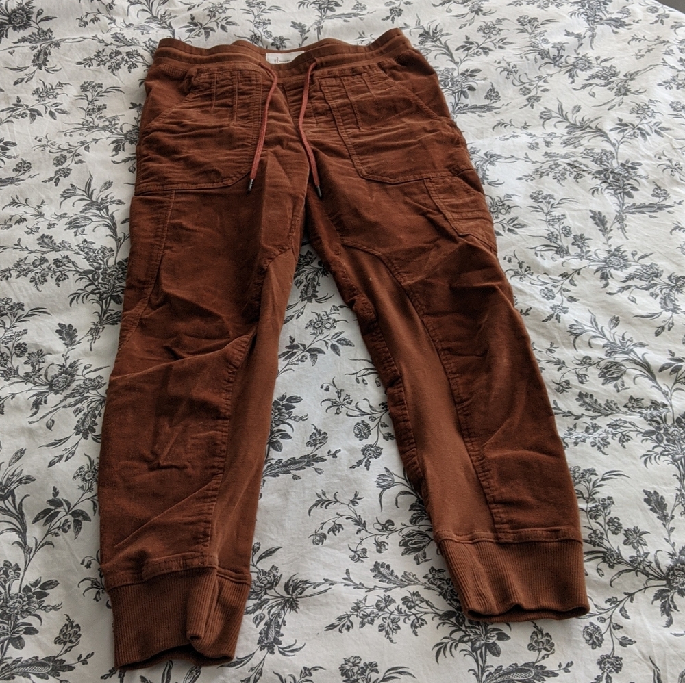 Anthropologie Leigh Corduroy Jogger Cedar S - Picture 3 of 9